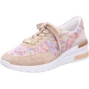 Beige Ara Shoes Lace-ups Neapel Sand Multi Women's Sneakers | ARA390DWS