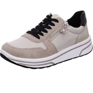 Beige Ara Shoes Lace-ups Sapporo Women's Sneakers | ARA583XYU