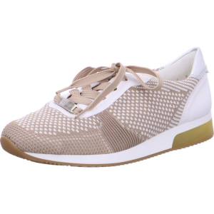 Beige Ara Shoes Lissabon-white-silver Women's Sneakers | ARA843RPC