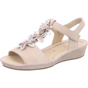 Beige Ara Shoes Wedge Capri Women's Sandals | ARA832WEJ