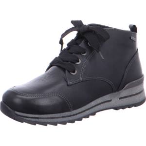 Black Ara Shoes Ankle Osaka Women's Lace Up Shoes | ARA049JMU