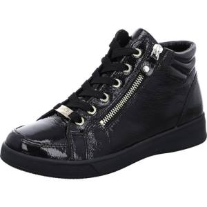 Black Ara Shoes High Top Rom Women's Boots | ARA296VAQ