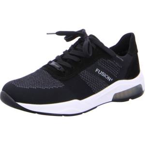 Black Ara Shoes Lisboa Men's Sneakers | ARA804OMB