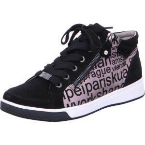 Black Ara Shoes Rom Women's Sneakers | ARA856HVS