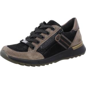 Black Ara Shoes Venice Taiga Women's Sneakers | ARA593CJZ