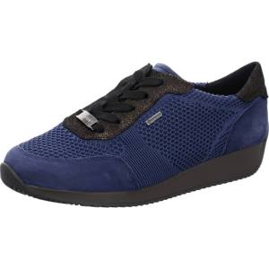 Blue Ara Shoes Lissabon Indigo Women's Sneakers | ARA614WGA