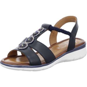 Blue Ara Shoes Wedge Kreta Women's Sandals | ARA851DMZ