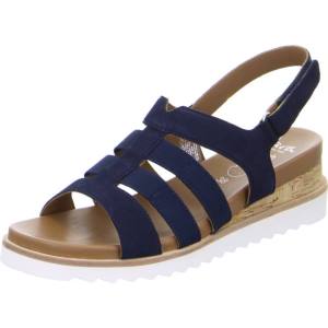 Blue Ara Shoes Wedge Valencia Women's Sandals | ARA508UGA