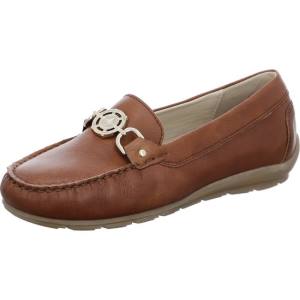 Brown Ara Shoes Alabama Cognac Women's Loafers | ARA046FAC