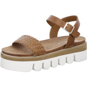 Brown Ara Shoes Florenz Cognac Women's Sandals | ARA967KZL