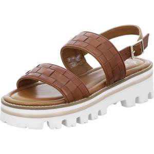 Brown Ara Shoes Kopenhagen Cognac Women's Sandals | ARA851NVH