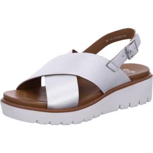 Grey Ara Shoes Bilbao Silver Women's Sandals | ARA609RCI