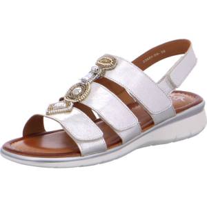 Grey Ara Shoes Kreta Gold Women's Sandals | ARA308BJK