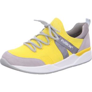 Grey / Yellow Ara Shoes L.A. Women's Sneakers | ARA185CYH