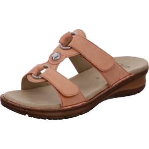 Red Ara Shoes Hawaii Peach Women's Mules | ARA361UDL