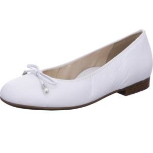 White Ara Shoes Ballet Pumps Sardinia Women's Ballerina | ARA712XOL