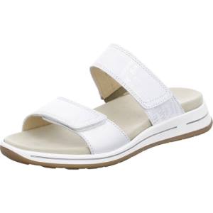 White Ara Shoes Osaka Silver Nebbia Women's Mules | ARA721SEP