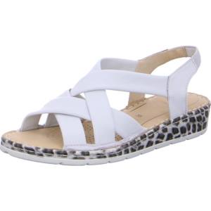 White Ara Shoes Wedge Positano Women's Sandals | ARA961VDR