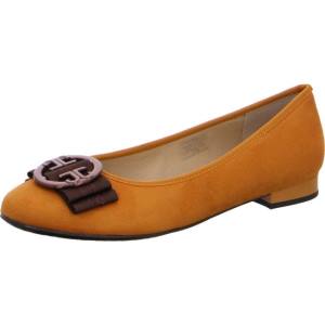 Yellow Ara Shoes Ballet Pumps Pisa Women's Ballerina | ARA741GWC