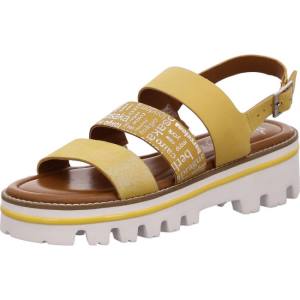 Yellow Ara Shoes Kopenhagen Sole Women's Sandals | ARA598XAM