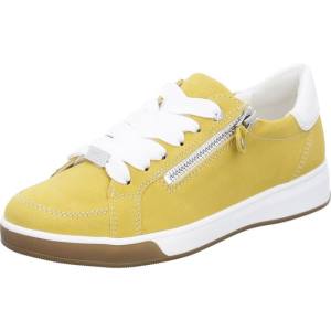 Yellow Ara Shoes Lace-ups Rom Sole Women's Sneakers | ARA362PSB