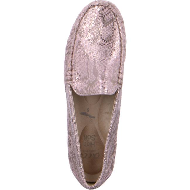 Beige Ara Shoes Alabama Powder Women's Loafers | ARA381YVD