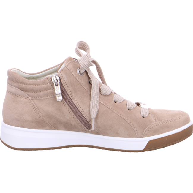 Beige Ara Shoes Ankle Rom Sand Women's Sneakers | ARA471HVU