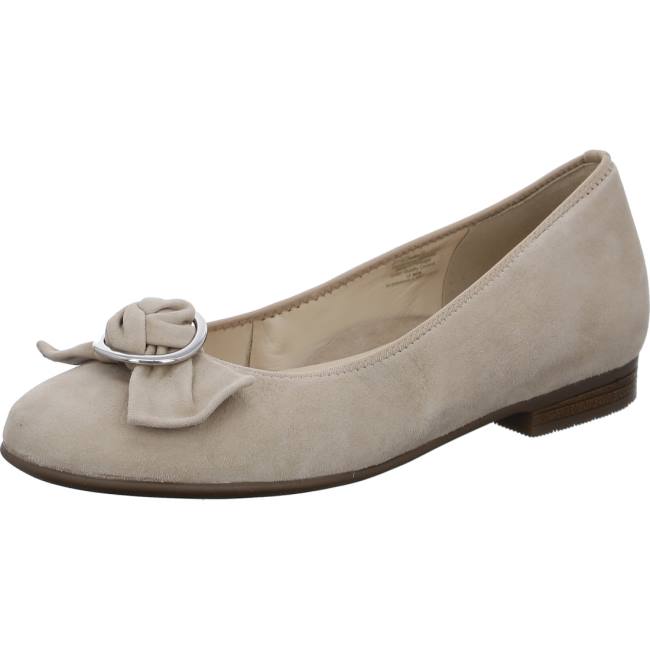 Beige Ara Shoes Ballet Pumps Sardinia Sand Women\'s Ballerina | ARA741FZY