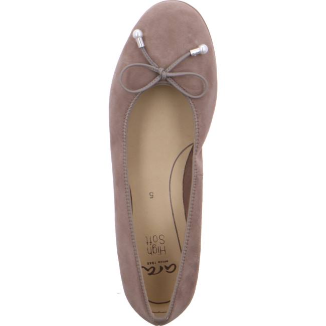 Beige Ara Shoes Ballet Pumps Sardinia Taupe Women's Ballerina | ARA475AGJ