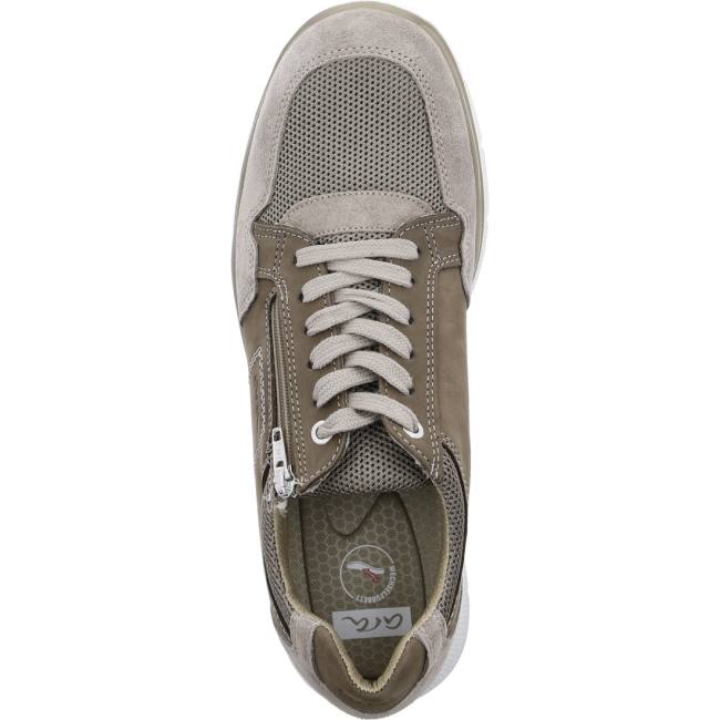 Beige Ara Shoes Benjo Men's Sneakers | ARA438FCG