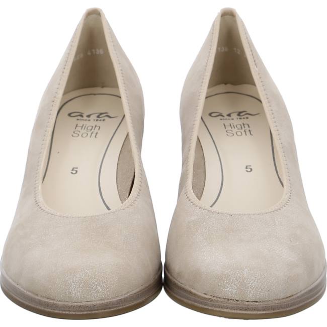 Beige Ara Shoes Court Shoes Cannes Sand Women's Pumps | ARA158SQP