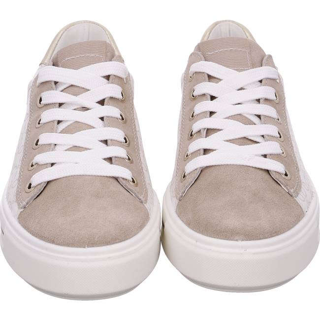 Beige Ara Shoes Courtyard Sand Platinum Women's Sneakers | ARA251RIW