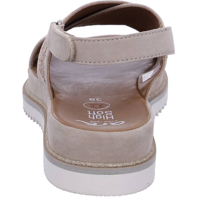 Beige Ara Shoes Dubai Sand Women's Sandals | ARA901KID