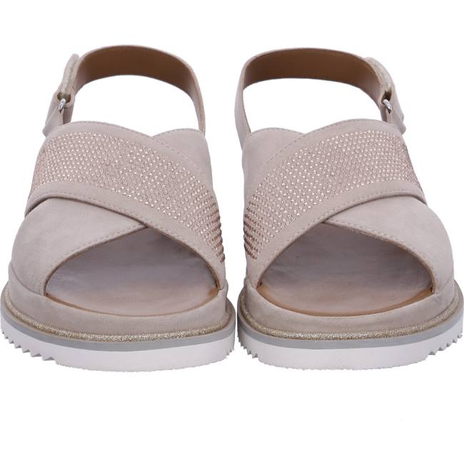 Beige Ara Shoes Dubai Sand Women's Sandals | ARA901KID