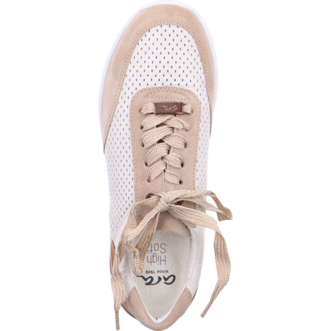 Beige Ara Shoes Lace-ups Neapel Sand Cloud Women's Sneakers | ARA756AQS