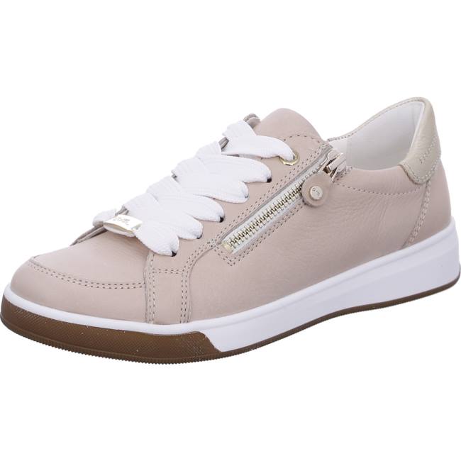 Beige Ara Shoes Lace-ups Rom Nude Women\'s Sneakers | ARA891QNX