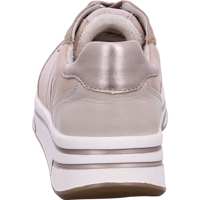 Beige Ara Shoes Lace-ups Sapporo Nude Women's Sneakers | ARA854VGQ