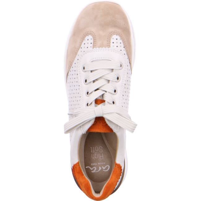 Beige Ara Shoes Lace-ups Sapporo Sand Cloud Women's Sneakers | ARA048OQW