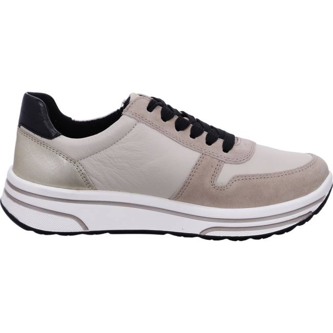 Beige Ara Shoes Lace-ups Sapporo Women's Sneakers | ARA583XYU