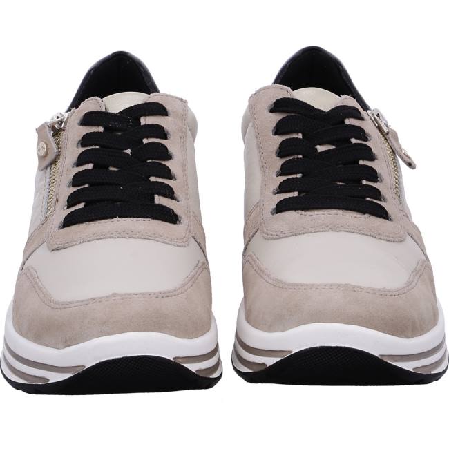 Beige Ara Shoes Lace-ups Sapporo Women's Sneakers | ARA583XYU