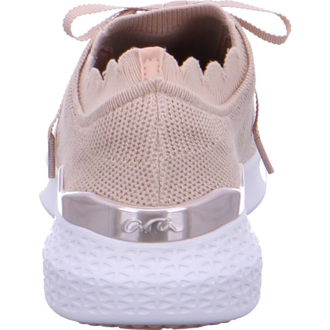 Beige Ara Shoes Maya Powder Women's Sneakers | ARA391ZIA