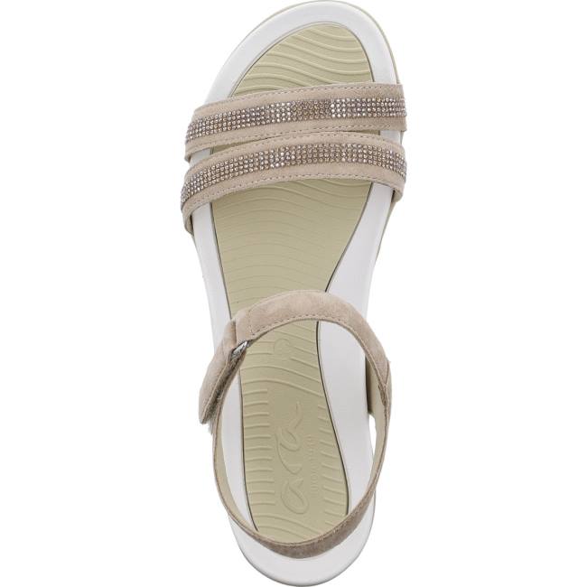 Beige Ara Shoes Nepal Sand Women's Sandals | ARA865LZY