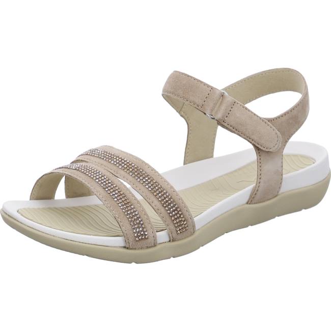 Beige Ara Shoes Nepal Sand Women\'s Sandals | ARA865LZY