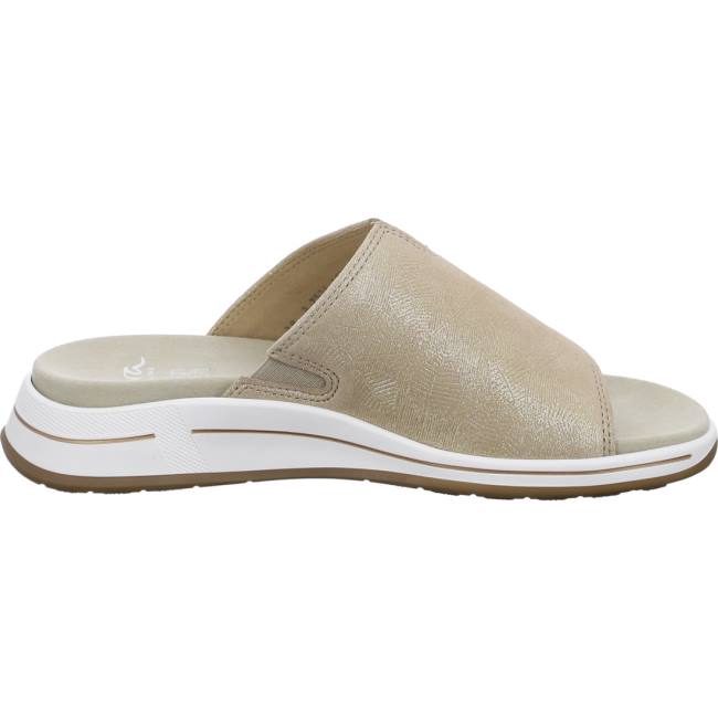 Beige Ara Shoes Osaka Sand Women's Mules | ARA168IKF