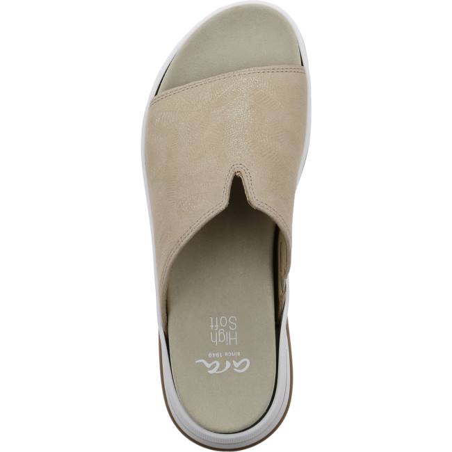 Beige Ara Shoes Osaka Sand Women's Mules | ARA168IKF