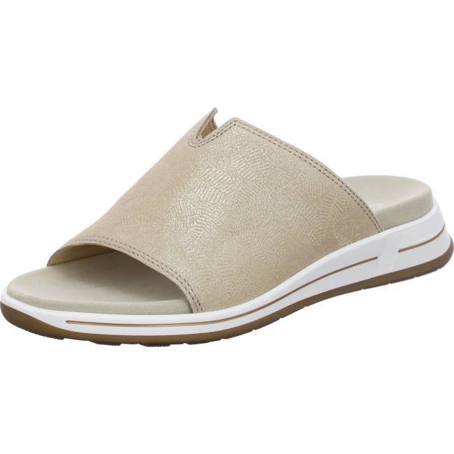 Beige Ara Shoes Osaka Sand Women\'s Mules | ARA168IKF