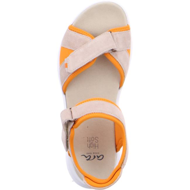 Beige Ara Shoes Panama Sand Women's Sandals | ARA850UMA