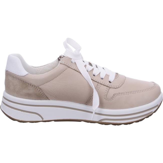 Beige Ara Shoes Sapporo Nude Women's Sneakers | ARA921CKU