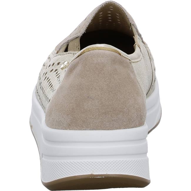 Beige Ara Shoes Sapporo Platin, Sand Women's Loafers | ARA730KWV