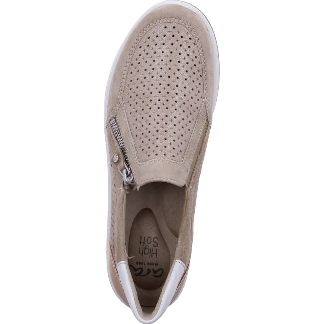 Beige Ara Shoes Sapporo Sand Women's Loafers | ARA375FAX